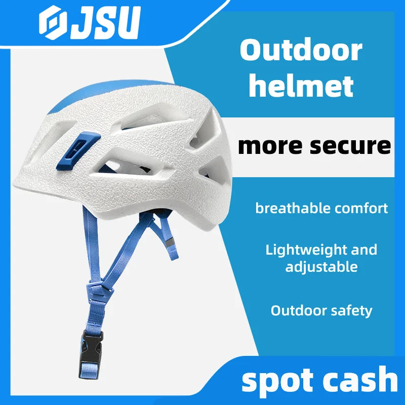 JSU Outdoor Sports Climbing Helmets Adventure Rock Climbing Mountaineering Safety Helmets Caving Rescue Impact Protection Gear
