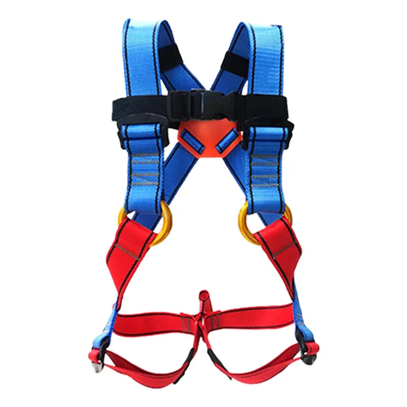 M Size Height 106-145CM 5-Point Safety Harness for Kids Indoor Adventure Course Outdoor Rock Climbing Rappelling Protective Gear
