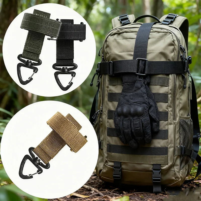 Tactical Hook Multi-Purpose Nylon Gloves Safety Hook for Work,Climbing Gloves & Camping Gear Climbing Rope & Camping Hanging