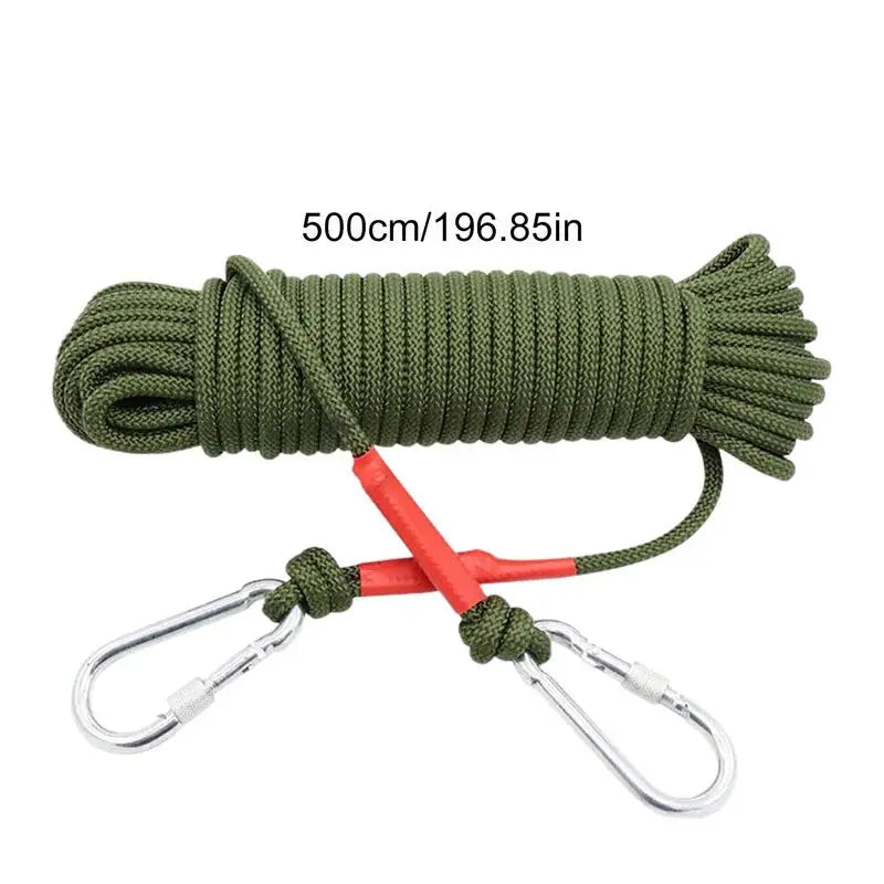 Climbing Rope 5m/16ft Outdoor Safety Nylon Ropes Outdoor Gear Working Protection Paracord For Escape Rescue Survival Parachute