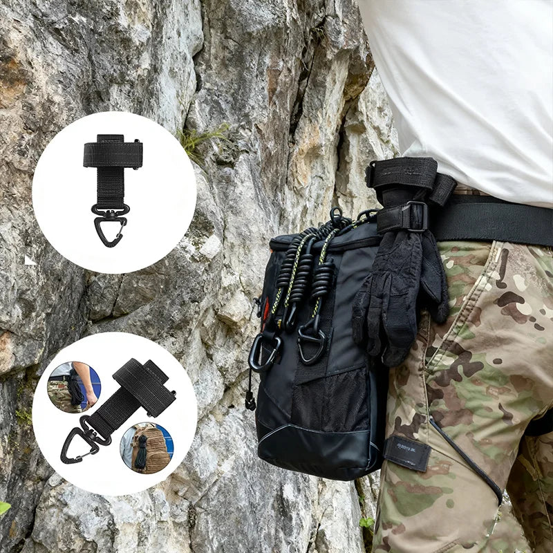 Tactical Hook Multi-Purpose Nylon Gloves Safety Hook for Work,Climbing Gloves & Camping Gear Climbing Rope & Camping Hanging