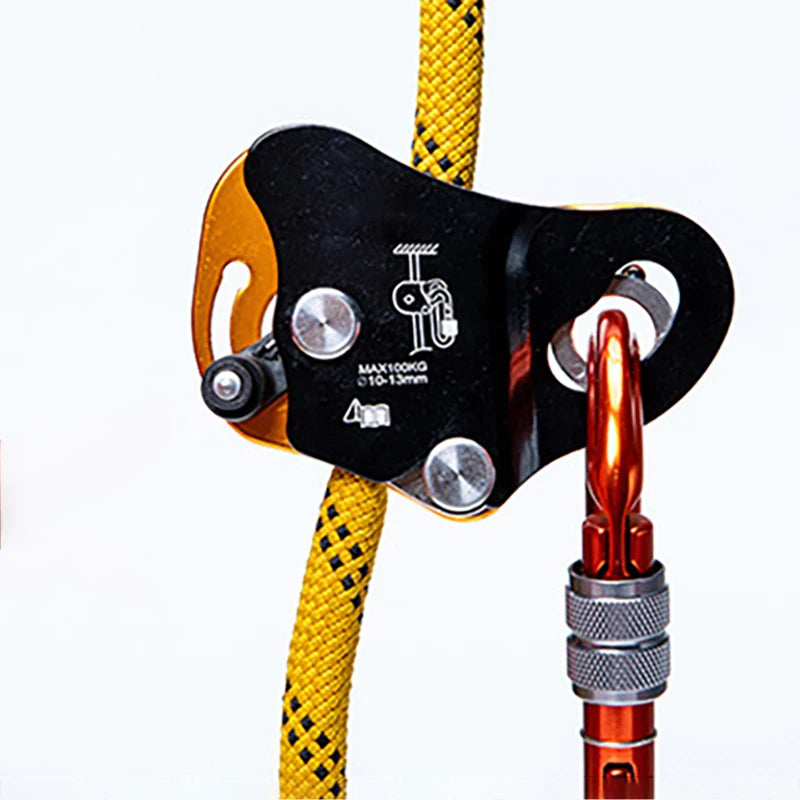 Rock Climb Asending & Descending Safety Equipment Ascender Removable Rope Gripper Automatic Lock Anti Fall Protctive Gear