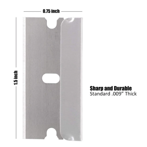 100 PCS Razor Blades Single Edge Extra Sharp Heat Treated Safety Knife