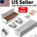 100 PCS Razor Blades Single Edge Extra Sharp Heat Treated Safety Knife
