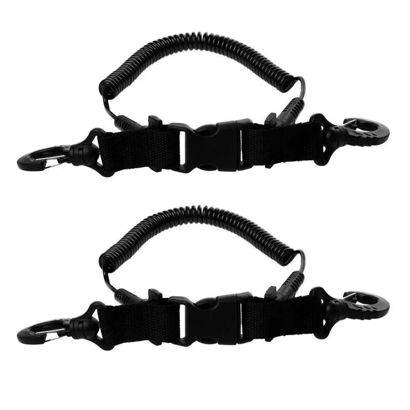 Climbing Gear Diving Lanyard Bobbin Rope Nylon Durable Buckle Clip Climbing Carabiner Underwater Diving Camera Safety Anti Lost