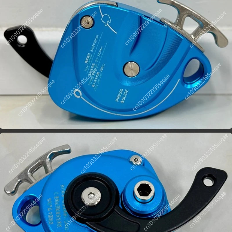 Electric Lifter Climbing Device 200kg/440.92lb Capacity Aerial Rope Ascender for Rock/Wall Climbing&Fall Protection Safety Gear