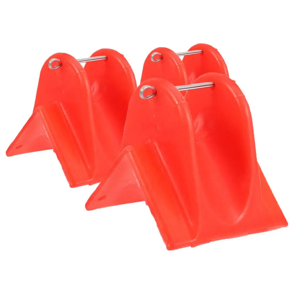 3pcs Safety Rope Protector Red Climbing Accessories Rope Edge Guard Mountaineering Gear Outdoor Rope Device Portable