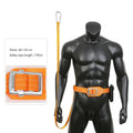 Safety Belt with Lanyard, Tree Climbing Harness Protective Gear, Adjustable Climbing Protection Belt for Body Positioning