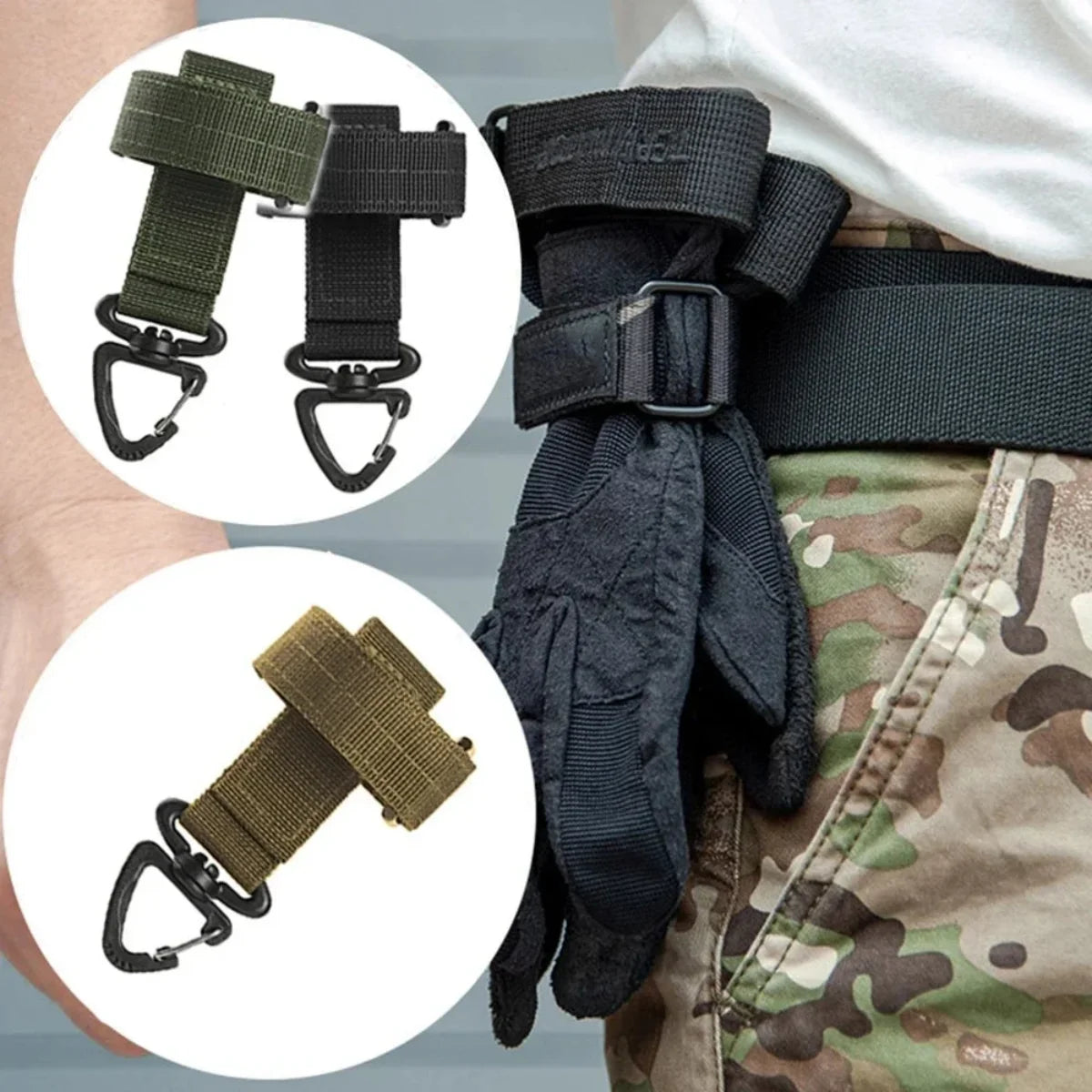 Tactical Hook Multi-Purpose Nylon Gloves Safety Hook for Work,Climbing Gloves & Camping Gear Climbing Rope & Camping Hanging