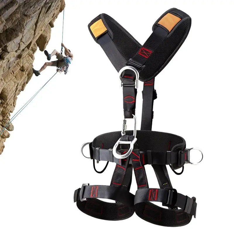 Safety Harness Fall Protection Kit Full Body Roofing Harnesses With Adjustable Buckles Detachable Rock Climbing Gear Safety Belt