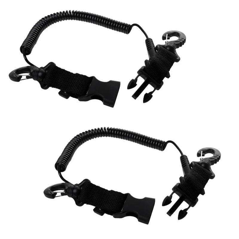 Climbing Gear Diving Lanyard Bobbin Rope Nylon Durable Buckle Clip Climbing Carabiner Underwater Diving Camera Safety Anti Lost